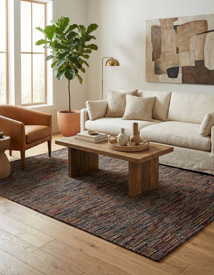 Detail image of 5' 5 x 8' 1  Hand Knotted Moroccan Wool Rug