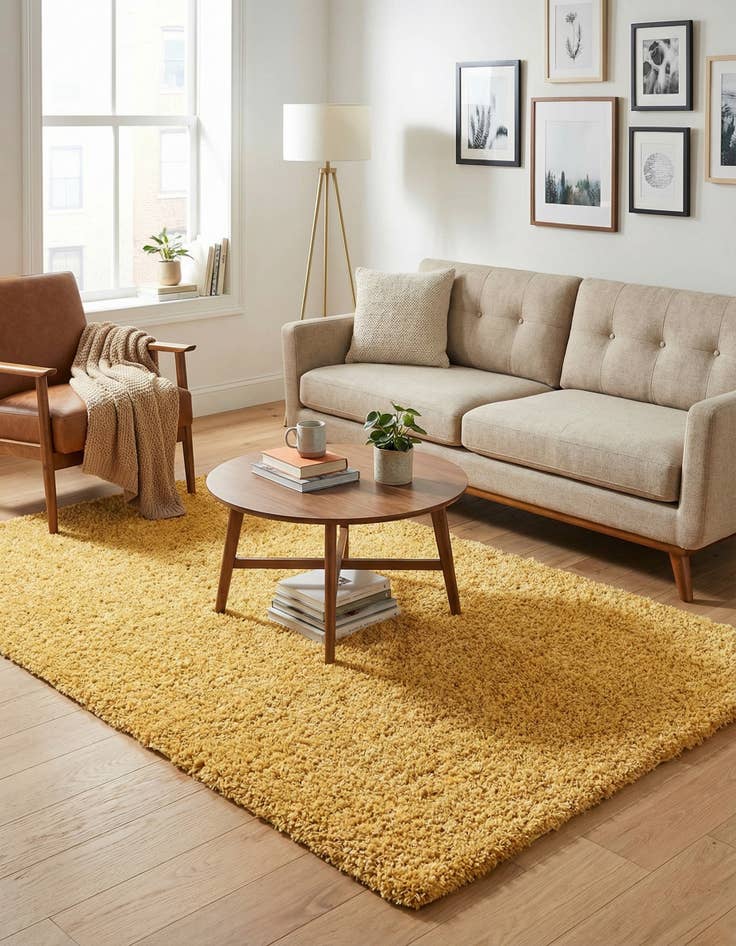 Detail image of  5' x 8' Zermatt Shag Rug