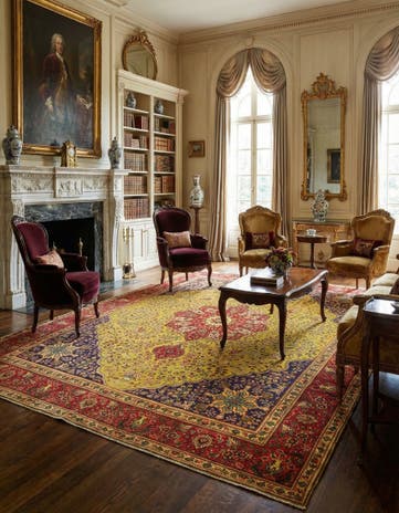 9' 4 x 13' 4 Tabriz Wool Rug