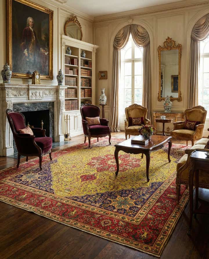 9' 4 x 13' 4 Tabriz Wool Rug