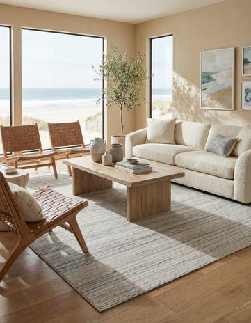 5' 10 x 8' 1 Hand Knotted Darya Wool Rug
