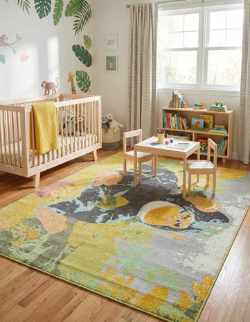 7' 10 x 10' Gorilla Whimsy Kids Rug