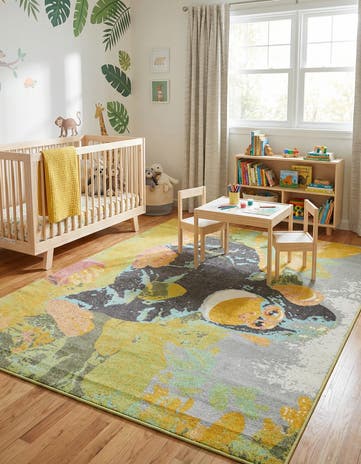 7' 10 x 10' Gorilla Whimsy Kids Rug