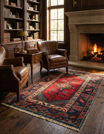 4' x 5' 11 Dosemealti Wool Rug