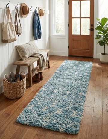 2' x 8' Moroccan Trellis Shag Runner Rug