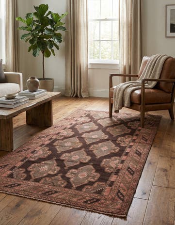 3' 6 x 6' 7 Hand Knotted Ultra Vintage Persian Wool Rug