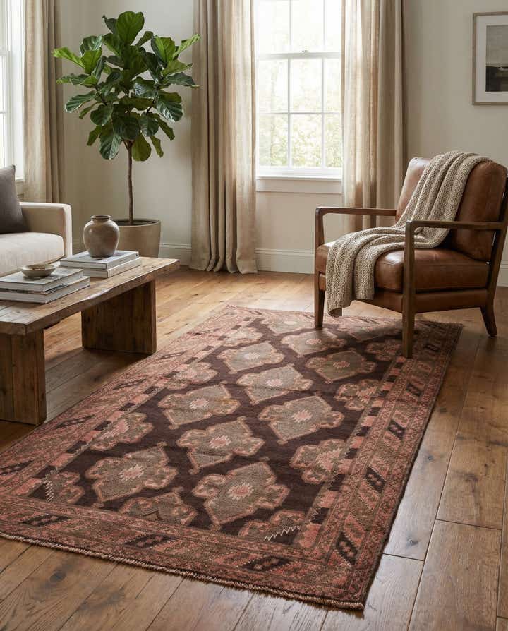 3' 6 x 6' 7 Hand Knotted Ultra Vintage Persian Wool Rug