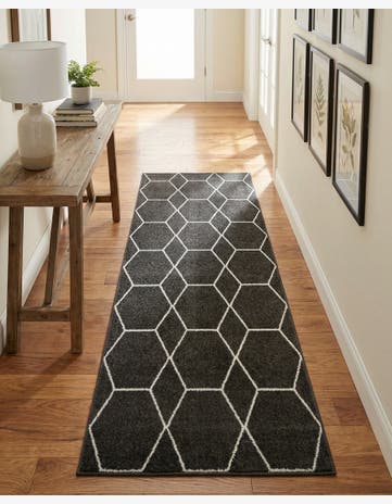 3' 2 x 6' 6 Trellis Frieze Runner Rug