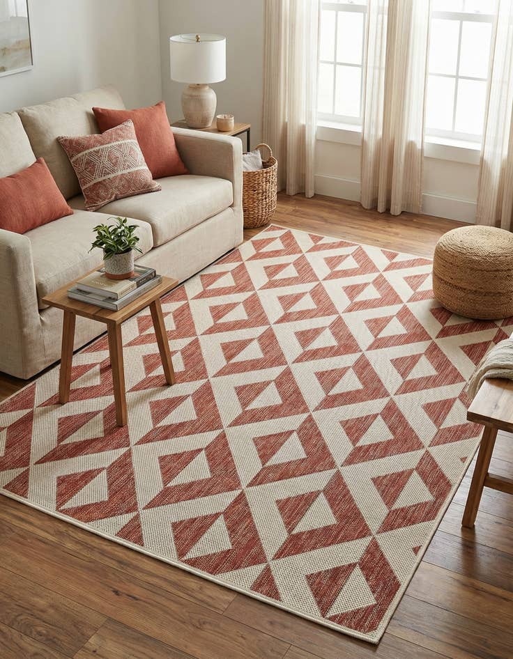 Detail image of 4' x 6' Easy-Clean Jill Zarin Napa Indoor / Outdoor Rug