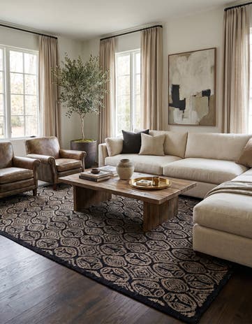 9' x 12' 2 Hand Knotted Darya Wool Rug