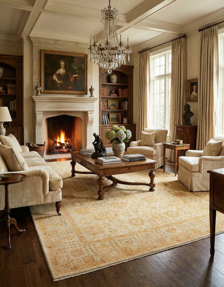 Detail image of 8' 4 x 11' 5 Kaizar Wool Rug