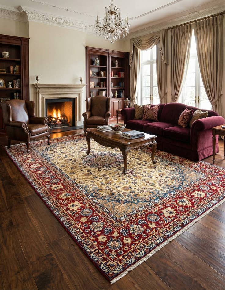 Detail image of 10' x 14' 5 Najafabad Rug