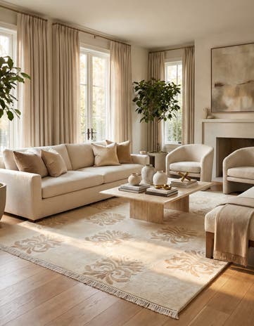 5' 7 x 8' 1 Hand Knotted Darya Wool Rug