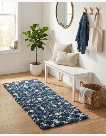 2' x 5' Moroccan Trellis Shag Runner Rug