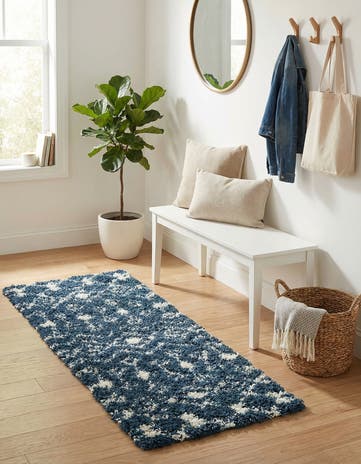 2' x 5' Moroccan Trellis Shag Runner Rug