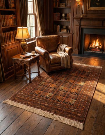 3' 9 x 5' 8 Afghan Rug