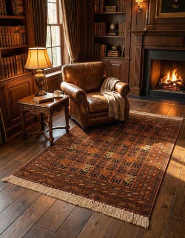 3' 9 x 5' 8 Afghan Rug