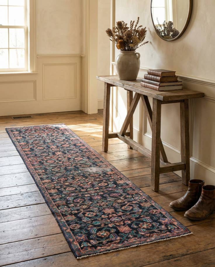 Detail image of 2' 1 x 9' 4 Hand Knotted Ultra Vintage Persian Wool Runner Rug