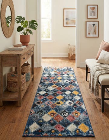 Blue Morocco Runner Rug
