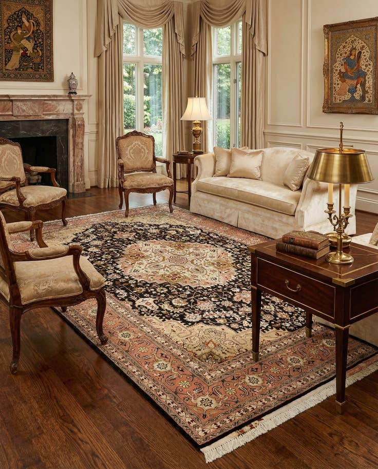 Detail image of 5' 4 x 8' Tabriz Rug