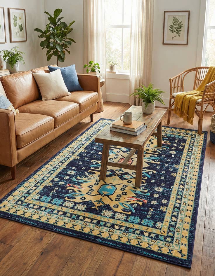 Detail image of  4' x 6' Heris Rug