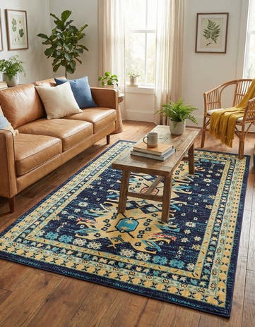 Navy Blue Heris Rug