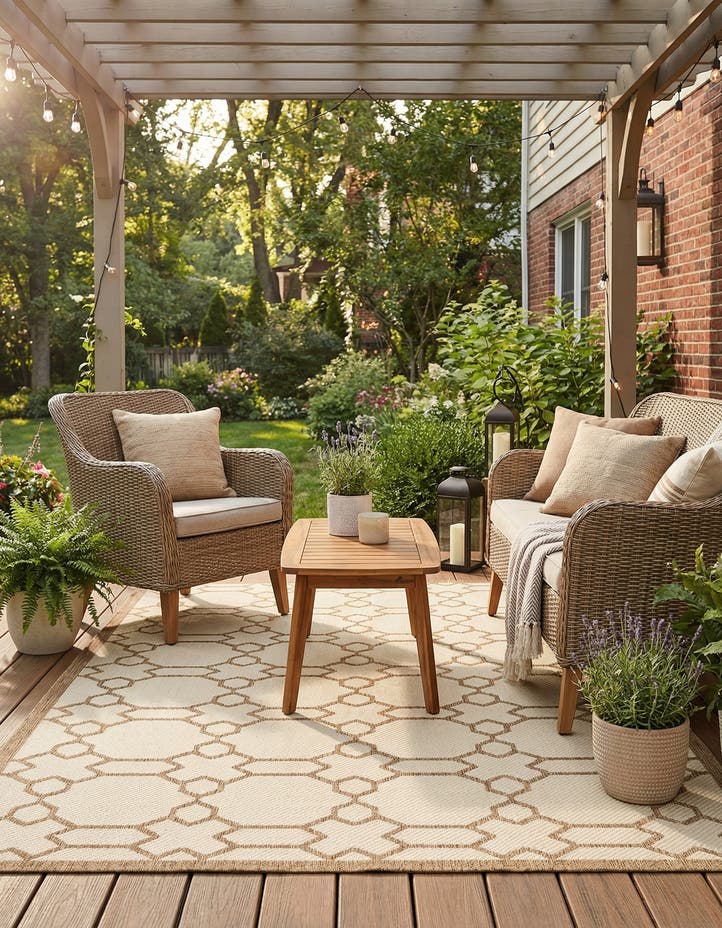 6' x 9' Easy-Clean Lattice Indoor / Outdoo...