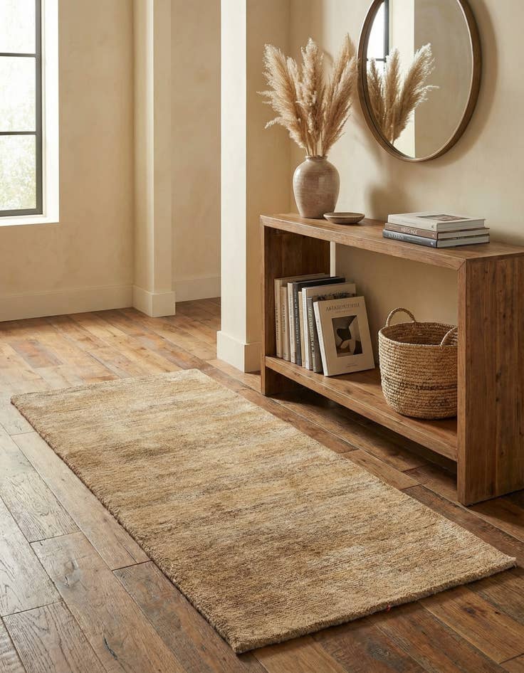 Detail image of  2' 4 x 4' 8  Hand Knotted Kashkuli Gabbeh Wool Runner Rug