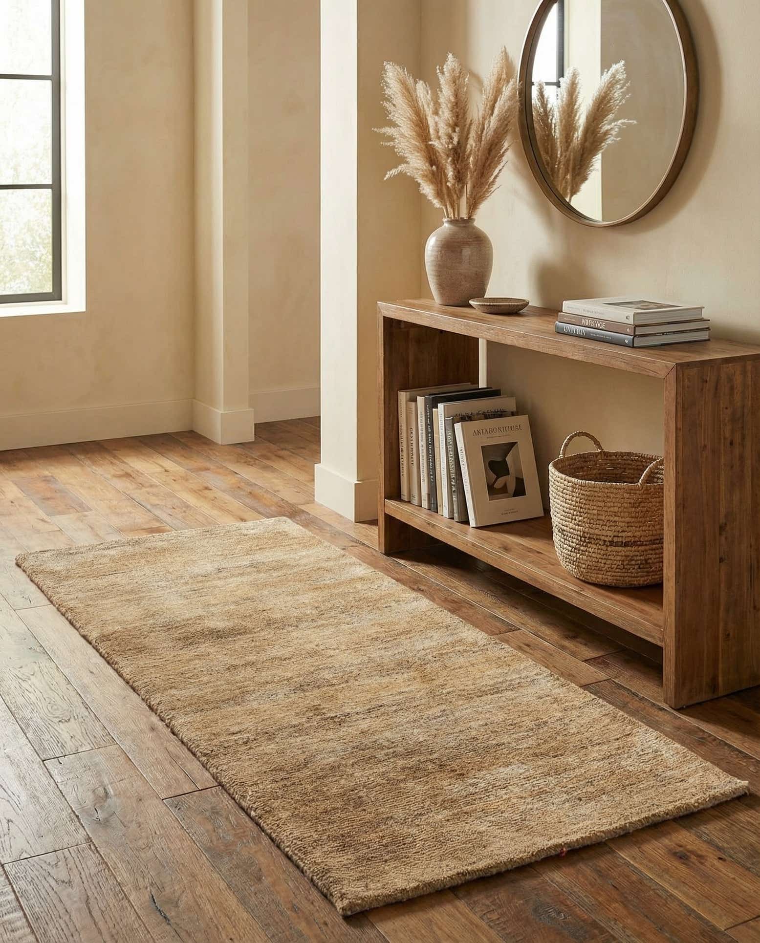 2' 4 x 4' 8 Hand Knotted Kashkuli Gabbeh Wool Runner Rug
