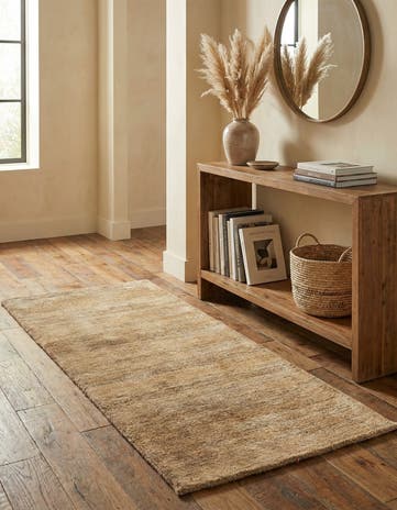 2' 4 x 4' 8 Hand Knotted Kashkuli Gabbeh Wool Runner Rug