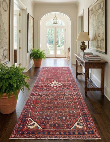 3' 7 x 10' 5 Hamedan Runner Rug