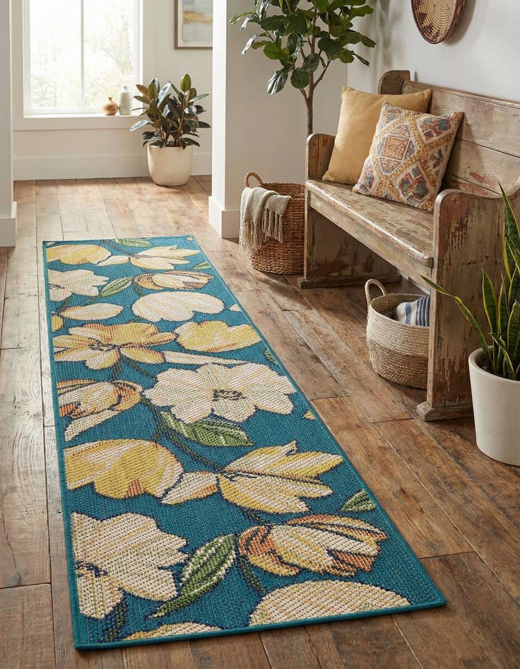 Detail image of  2' x 8'  Washable Baja Indoor / Outdoor Runner Rug