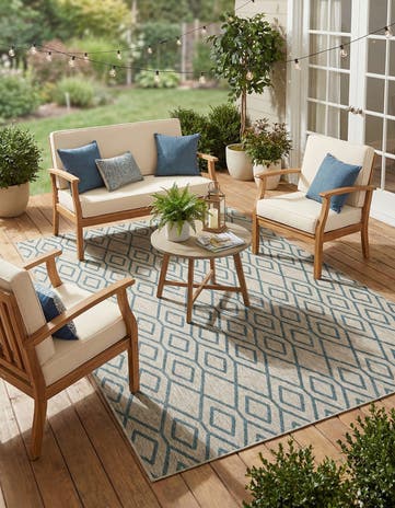 7' x 10' Easy-Clean Jill Zarin Turks and Caicos Indoor / Outdoor Rug