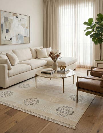 5' 7 x 8' Hand Knotted Darya Rug