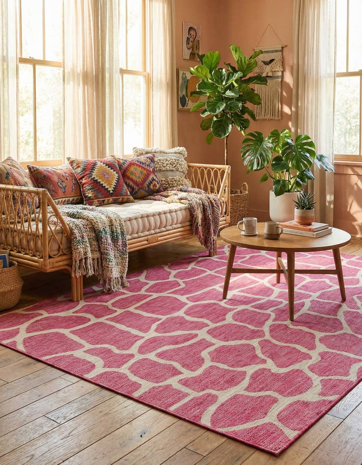 Detail image of 7' x 10'  Washable Safari Indoor / Outdoor Rug