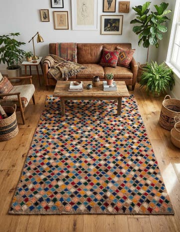 4' 10 x 6' 9 Hand Knotted Balouch Wool Rug