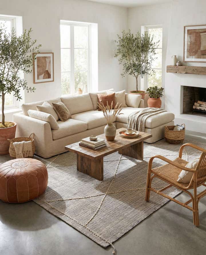 9' 1 x 12' 4 Hand Knotted Moroccan Wool Rug