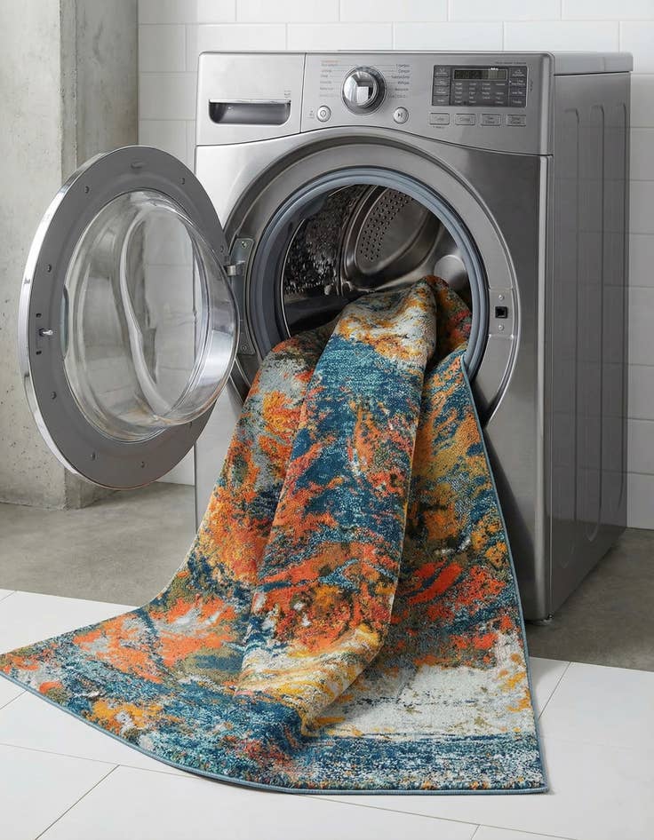 Detail image of  6' x 9'  Washable Vivid Rug