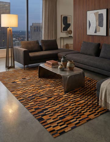 5' x 7' 11 Cowhide - Patchwork Rug