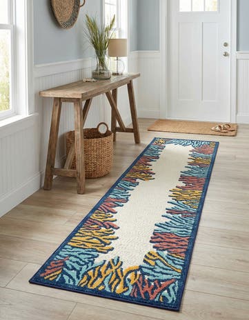 Easy-Clean Belize Indoor / Outdoor Runner Rug