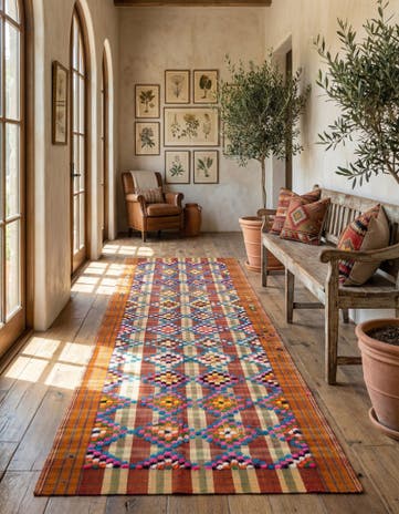 4' 1 x 12' 1 Jajim Runner Rug