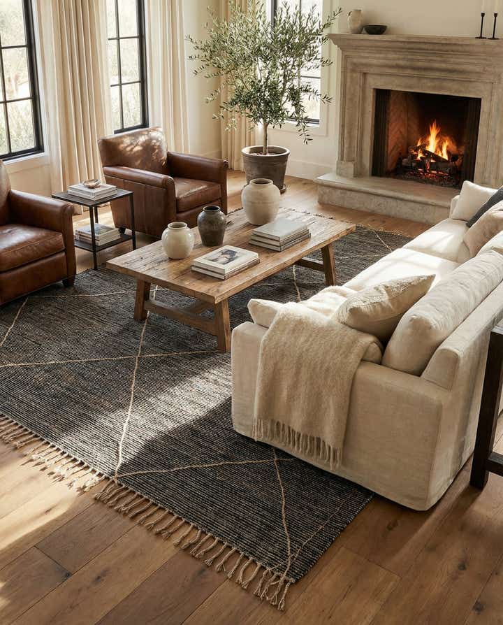 8' 8 x 11' 9 Hand Knotted Moroccan Wool Rug