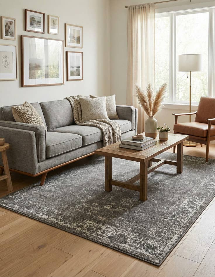 Detail image of 6' x 9' Monaco Rug With Pad Bundle