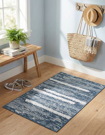 Navy Blue Abbey Rug