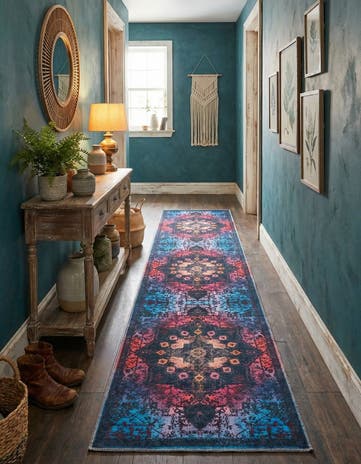 2' 7 x 12' Washable Francesca Runner Rug