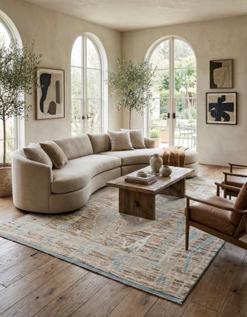 8' 10 x 13' 6 Hand Knotted Moroccan Wool Rug