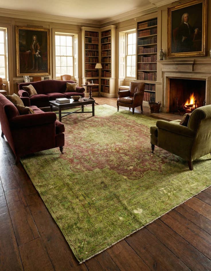 Detail image of 9' 7 x 12' 5 Vintage Royal Wool Rug