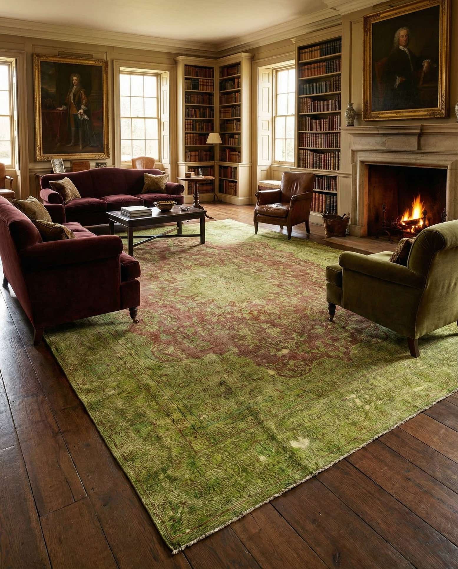 9' 7 x 12' 5 Vintage Royal Wool Rug