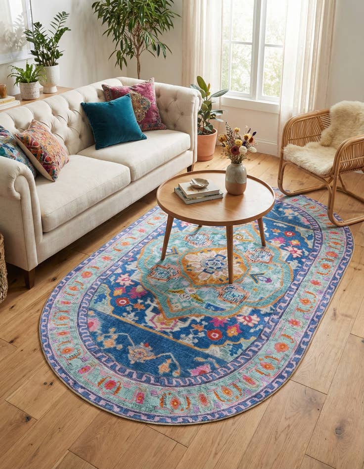 Detail image of 5' x 8' Timeless Oval Rug