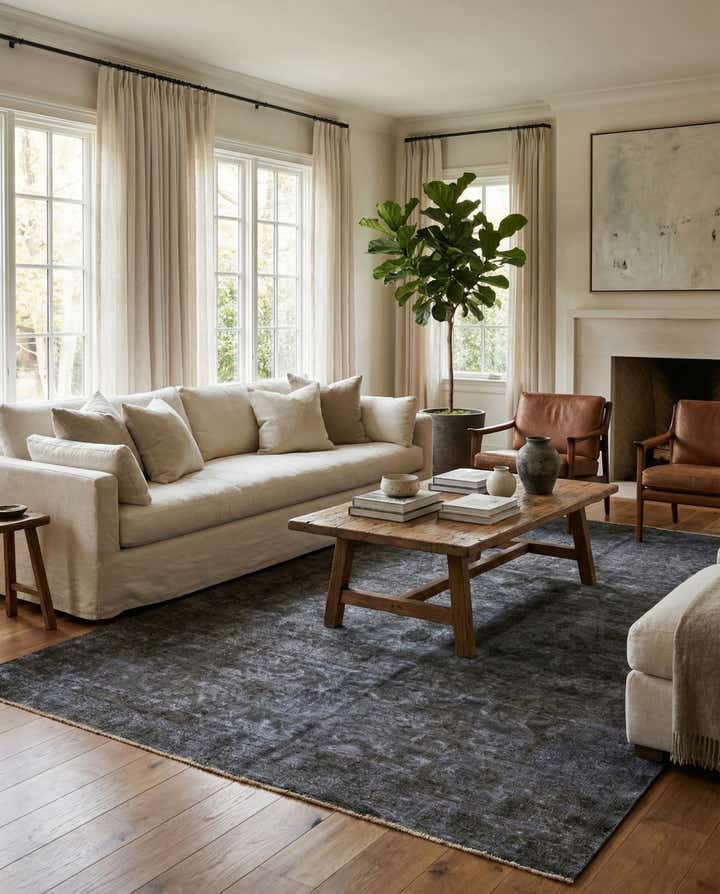 6' 6 x 9' 3 Hand Knotted Ultra Vintage Persian Wool Rug